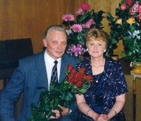 Roberts Maksimovs ar dzīvesbiedri Valentīnu